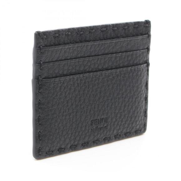 FENDI Black Leather Card Holder - Picture 3 of 5